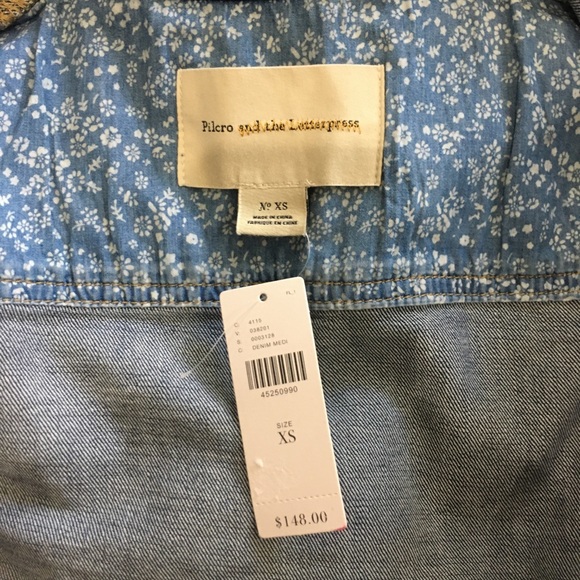 Anthropologie Pilcro eyelet denim jacket - Picture 7 of 7